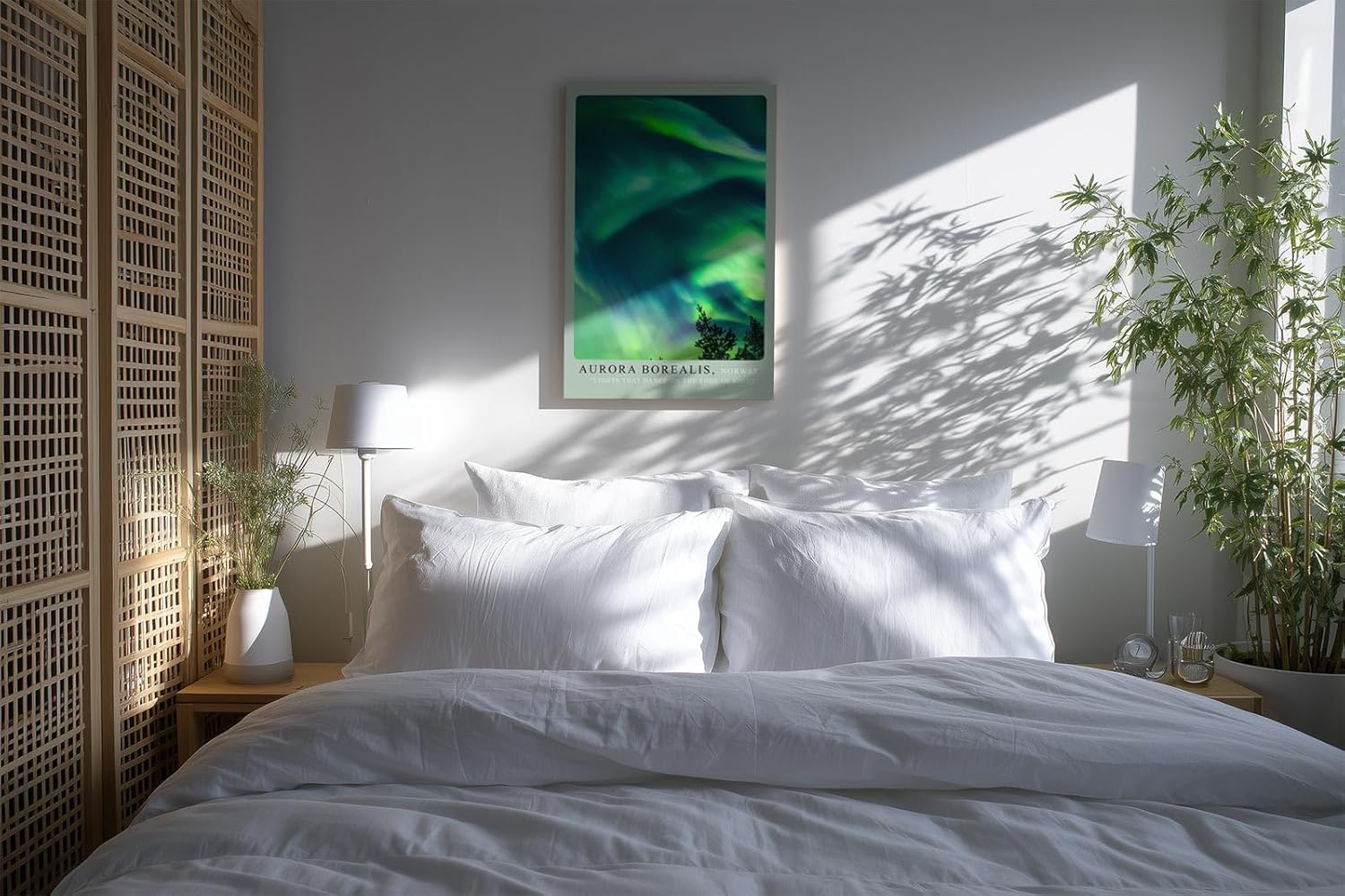 Paul Sinus Kunstdruck 40x60cm Aurora Borealis über Norwegen – Farben der Nacht am Himmel eingefangen