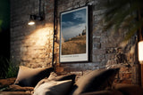 Paul Sinus Kunstdruck 40x60cm Beyond the Ridge mit felsiger Hochebene und weitem Himmel