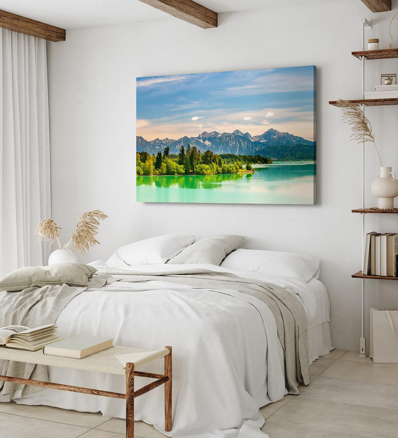 Paul Sinus Wandbild 120x80cm Forggensee Deutschland See Landschaft Berge Natur