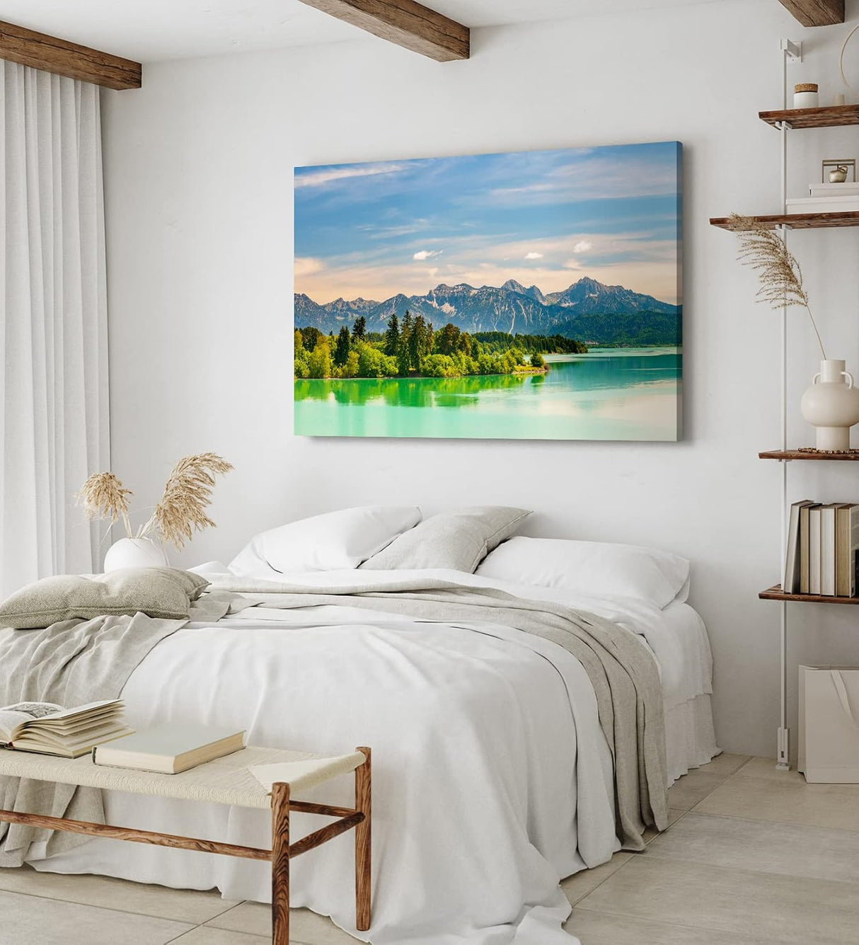Paul Sinus Wandbild 120x80cm Forggensee Deutschland See Landschaft Berge Natur