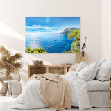 Paul Sinus Wandbild 120x80cm Insel Capri Italien Mittelmeer Klippen Sommer Landschaft
