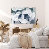 Paul Sinus Wandbild 120x80cm Blumen Blüten Grau Fotokunst Abstrakt Dekorativ