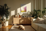 Paul Sinus Kunstdruck 40x60cm Lavender Spring – blühender Flieder in zartem Licht des Frühlingsmorgens