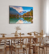 Paul Sinus Wandbild 120x80cm Jasna See in Slowenien Bergsee Berge Natur