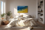 Sinus Art Wandbild 120x80cm Beeindruckende Landschaftskomposition mit leuchtenden Farbzonen und Tiefenstaffelung