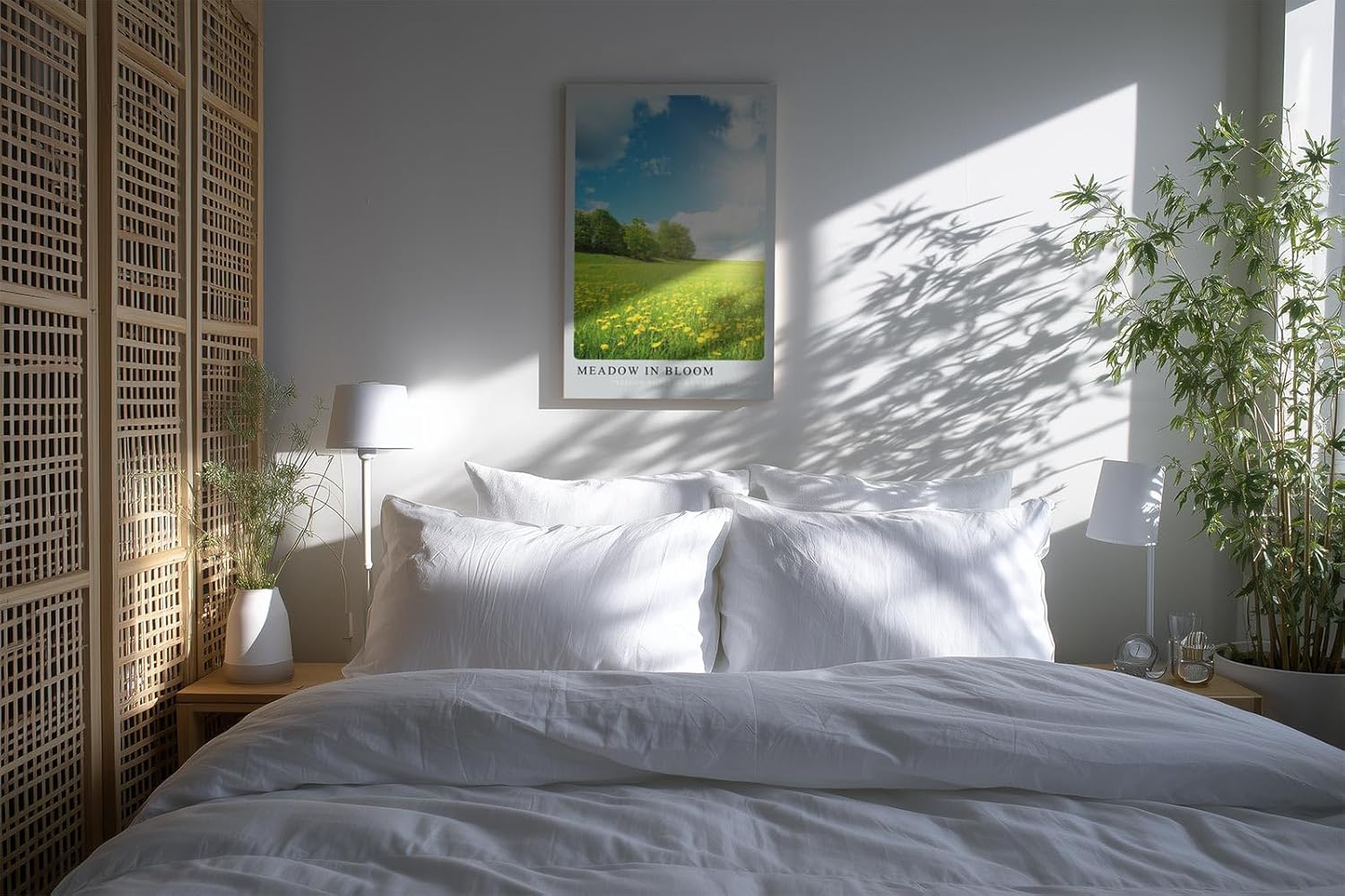 Paul Sinus Kunstdruck 40x60cm Meadow in Bloom Blumenwiese Frühling Natur Himmel Sonnenlicht