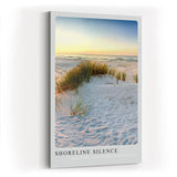 Paul Sinus Kunstdruck 40x60cm Shoreline Silence mit ruhiger Strandlandschaft bei Sonnenuntergang