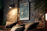 Paul Sinus Kunstdruck 40x60cm Antique Flora nostalgisches Blumenornament mit klassischem Charme und filigraner Struktur