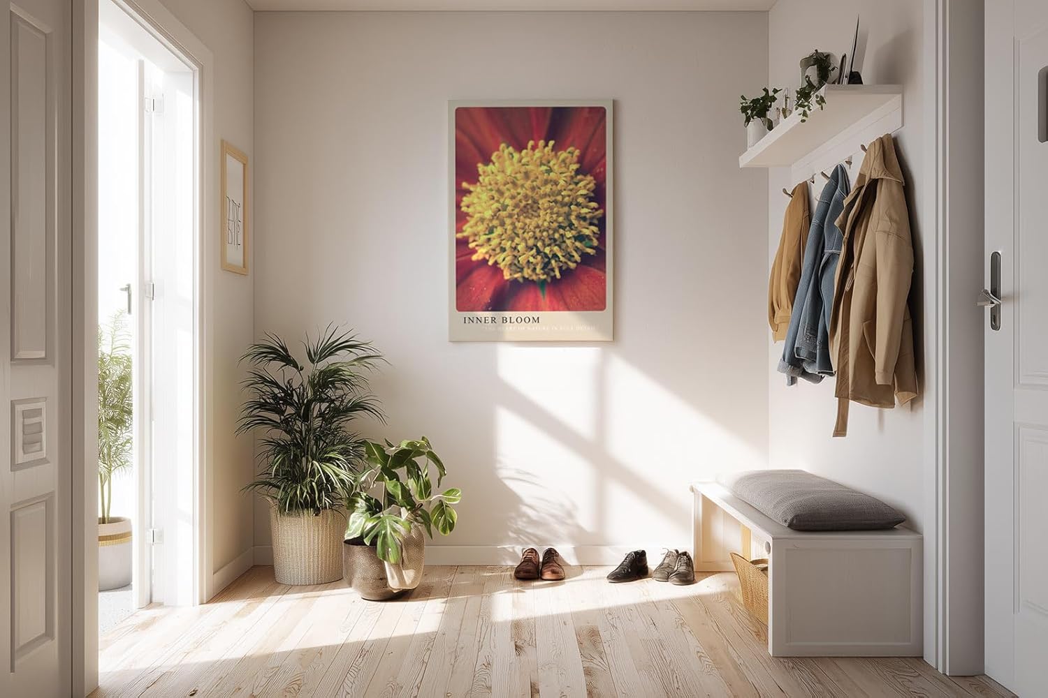 Paul Sinus Kunstdruck 40x60cm Inner Bloom mit Nahaufnahme einer farbintensiven Blüte