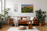 Sinus Art Wandbild 120x80cm Atemberaubende Hügellandschaft mit kontrastreichem Spiel aus Licht und Schatten