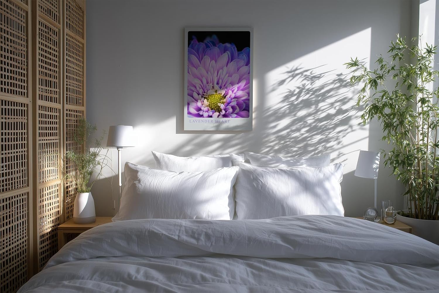 Paul Sinus Kunstdruck 40x60cm Lavender Heart Nahaufnahme violetter Blüte Where Light Meets Lush Detail