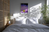 Paul Sinus Kunstdruck 40x60cm Lavender Heart Nahaufnahme violetter Blüte Where Light Meets Lush Detail