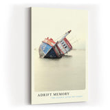 Paul Sinus Kunstdruck 40x60cm Adrift Memory mit gestrandeten Schiffswrack im Wasser