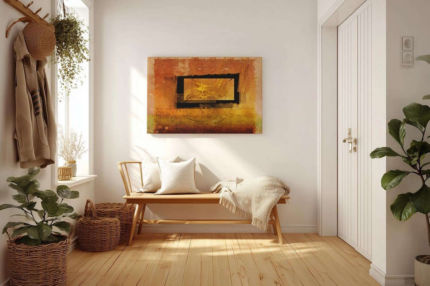 Sinus Art Wandbild 120x80cm Das Bild-in-Bild-Motiv erzeugt eine räumliche Wirkung und zieht den Blick in die Tiefe
