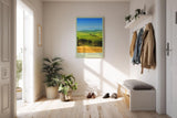Paul Sinus Kunstdruck 40x60cm Tuscany – sanfte Hügel der Toskana im goldgrünen Sommerlicht