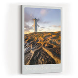 Paul Sinus Kunstdruck 40x60cm Swinoujscie Windmühlen-Leuchtturm an der Ostsee