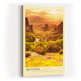 Paul Sinus Kunstdruck 40x60cm Meteora Griechenland Sonnenuntergang Gebirge Felsenklöster Panorama Naturgewalt