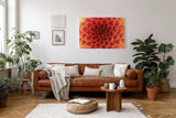 Sinus Art Wandbild 120x80cm Faszinierende Blütenstruktur in perfekter Symmetrie als Symbol für Schönheit und Harmonie