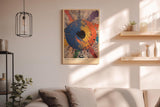 Paul Sinus Wandbild in 40x60cm Spotlight Collision Abstrakte Farbexplosion mit zentralem Fokus