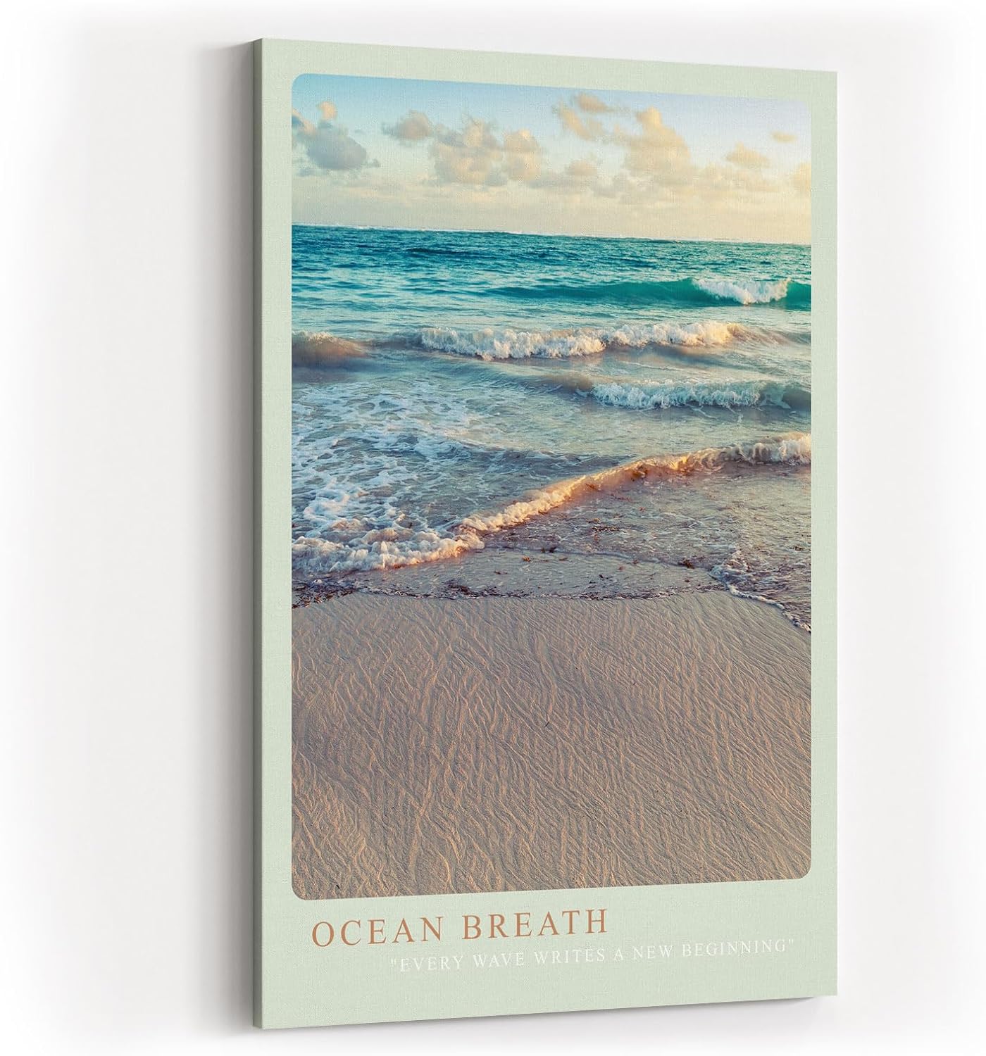 Paul Sinus Kunstdruck 40x60cm Ocean Breath Strand Meer Wellen Sonnenlicht Naturfotografie Ruhe