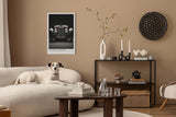 Paul Sinus Leinwandbild 80x120cm Black Legend Luxus-Oldtimer Kunstposter Eleganter Retro-Stil Automobil-Klassiker Zeitlose Ästhetik Hochwertige