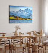 Paul Sinus Wandbild 120x80cm Rätische Alpen Alpensee See Bergsee Blau Natur