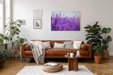 Sinus Art Wandbild 120x80cm Duftender Lavendel in sanften Lila- und Blautönen mit weichem Hintergrund