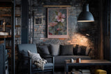Paul Sinus Wandbild in 40x60cm Painted Flowers – kunstvolle Blütendarstellung in pastellfarbenem Relief-Stil