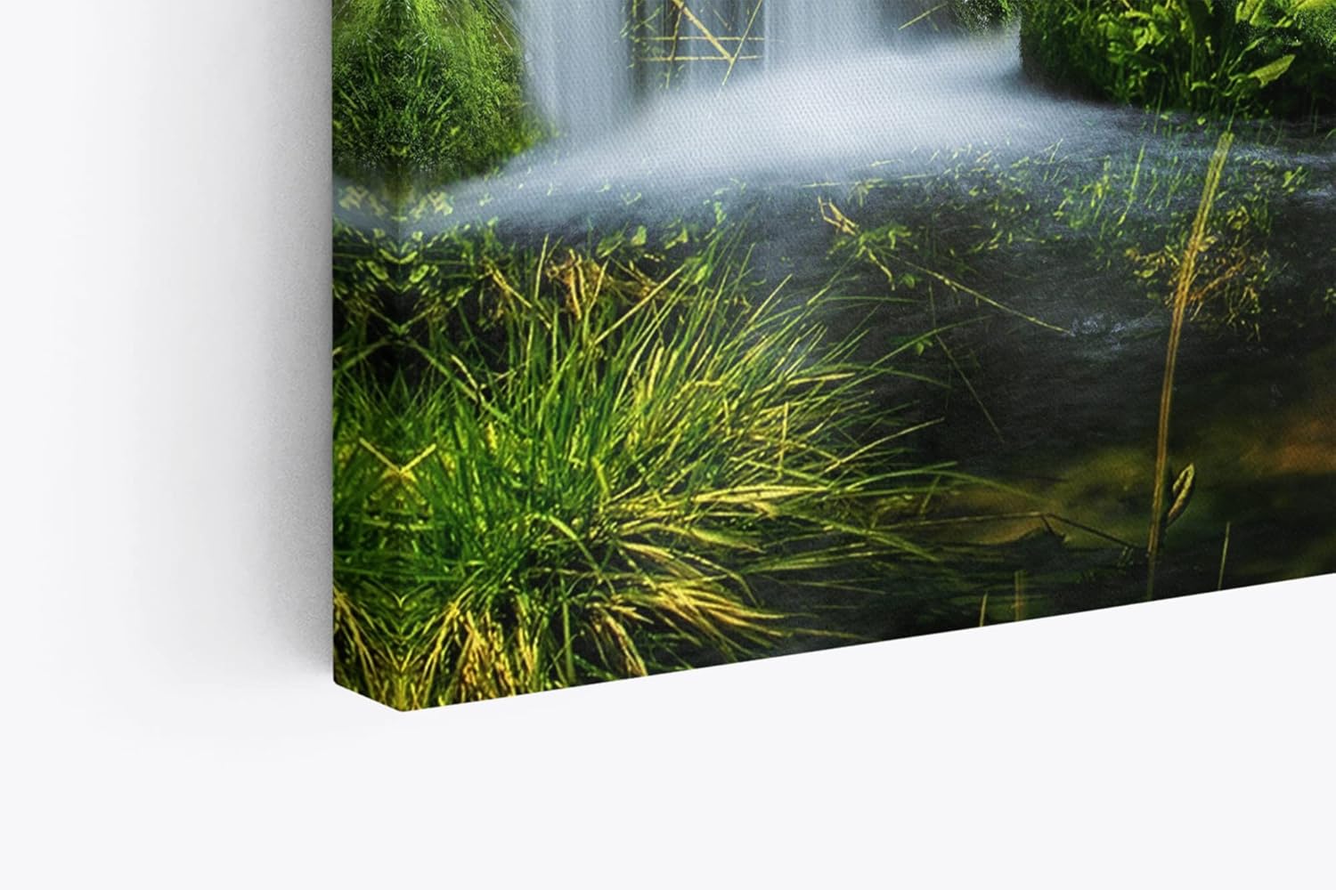 Paul Sinus Wandbild 120x80cm Wasserfälle im Dschungel Thailand Grün Natur