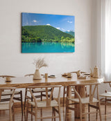 Paul Sinus Wandbild 120x80cm Slowenien Modrej See Berge Natur Grün blauer Himmel