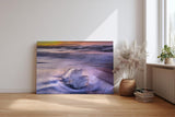Sinus Art Wandbild 120x80cm Kristallklares Eis in kontrastreicher Flut – kraftvolle Komposition mit künstlerischem Charakter
