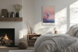 Paul Sinus Leinwandbild 60x90cm traumhafte Segelboot-Szene in sanften Pastellfarben, beruhigende Wandkunst mit meditativer Atmosphäre