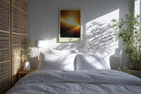 Paul Sinus Kunstdruck 40x60cm Solar Awakening mit leuchtendem Horizont in Gold und Orange