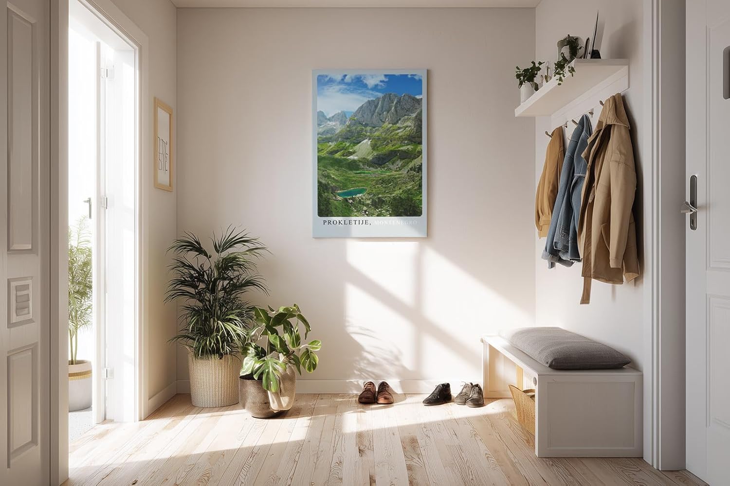Paul Sinus Kunstdruck 40x60cm Prokletije Montenegro dramatische Gebirgslandschaft mit grünen Tälern und Bergseen