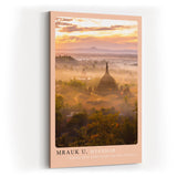 Paul Sinus Kunstdruck 40x60cm Mrauk U Myanmar Tempel Nebel Asien Sonnenaufgang Landschaft
