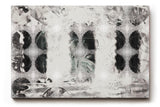 Sinus Art Wandbild 120x80cm Auffälliges Kreisdesign in Schwarz-Weiß sorgt für eine minimalistische und gleichzeitig dynamische Bildwirkung