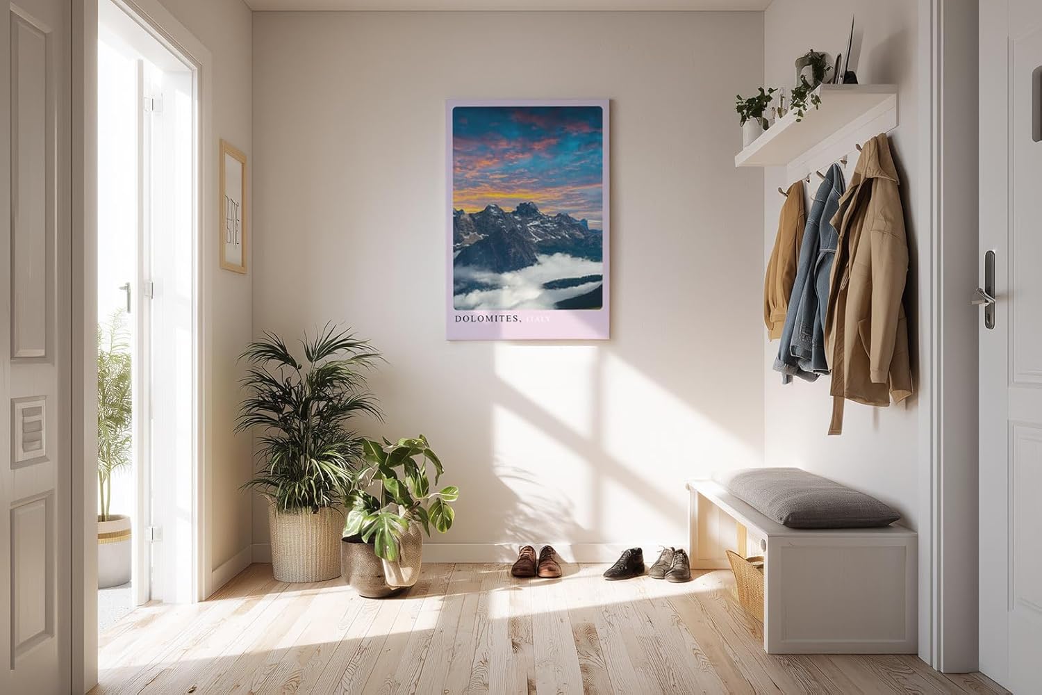 Paul Sinus Kunstdruck 40x60cm Dolomites Italy Alpen Sonnenaufgang Wolken Himmel Bergmassiv Panorama
