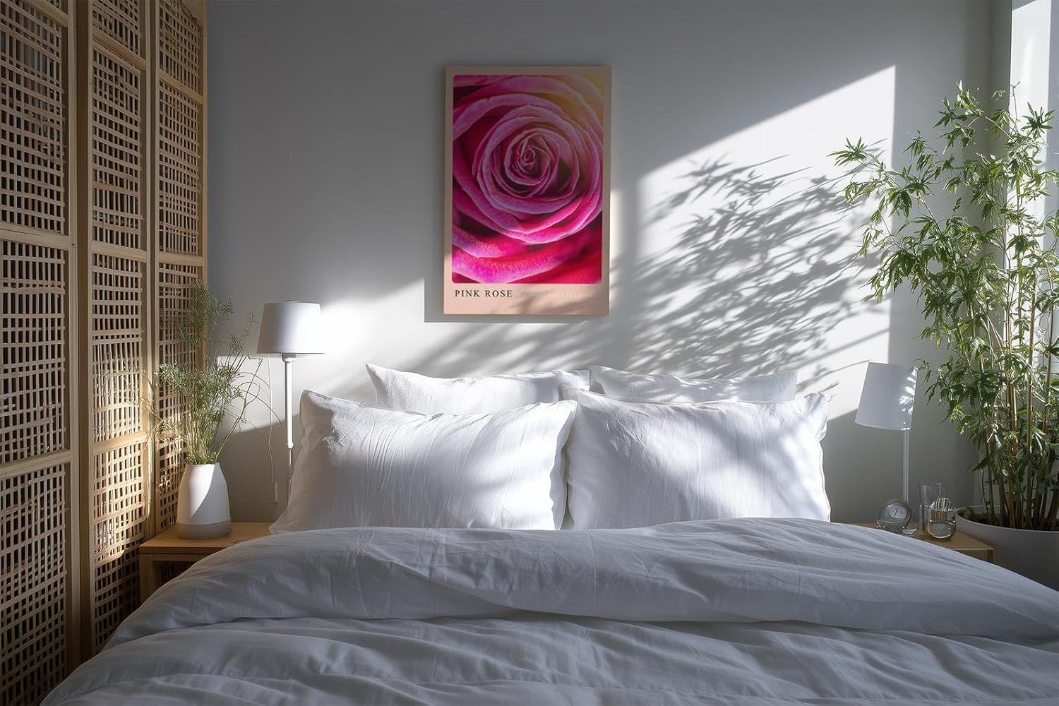 Paul Sinus Kunstdruck 40x60cm Pink Rose Nahaufnahme Blüte Rosa Makro Blume Romantik