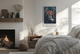 Paul Sinus Leinwandbild 60x90cm Floral Spirit – Natur, Hirsch, Wald, Blüten, Ästhetik, Kunst, Mystik, Magie, Eleganz, Symbolik, Wildnis, Ruhe, Anmut