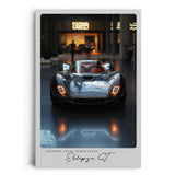 Paul Sinus Leinwandbild 60x90cm Eclipse GT Leinwandbild futuristischer Sportwagen in moderner Umgebung kraftvolle Ästhetik von Leistung und Design