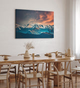 Paul Sinus Wandbild 120x80cm Gebirge Berge Schneegipfel Berglandschaft Natur