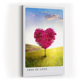 Paul Sinus Kunstdruck 40x60cm Tree of Love – Herzbaum im sonnendurchfluteten Frühlingsfeld