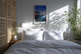 Paul Sinus Kunstdruck 40x60cm Camps Bay South Africa Küstenlinie bei Abenddämmerung mit Lichtspiegelung und Felsformationen