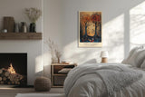 Paul Sinus Leinwandbild 40x60cm Leinwandbild Herbst Bäume Natur Kunst harmonische Farben magische Atmosphäre goldene Herbstpracht stilvolle Dekoration