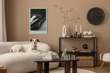 Paul Sinus Leinwandbild 40x60cm Leinwandbild Nocturna Eleganz Oldtimer Luxus Sportwagen Retro Design Schwarz Automobil Klassik Geschwindigkeit Vintage Stil