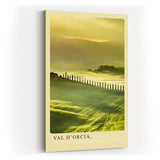Paul Sinus Kunstdruck 40x60cm Val d'Orcia Italien toskanische Landschaft mit Zypressenallee bei Sonnenaufgang