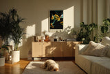 Paul Sinus Kunstdruck 40x60cm Goldfish in Motion – Elegante Goldfische in lebendiger Bewegung auf schwarzem Grund