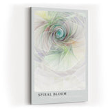Paul Sinus Kunstdruck 40x60cm Spiral Bloom – Abstrakte Spirale in Pastellfarben mit harmonischem Lichtfluss und Tiefe