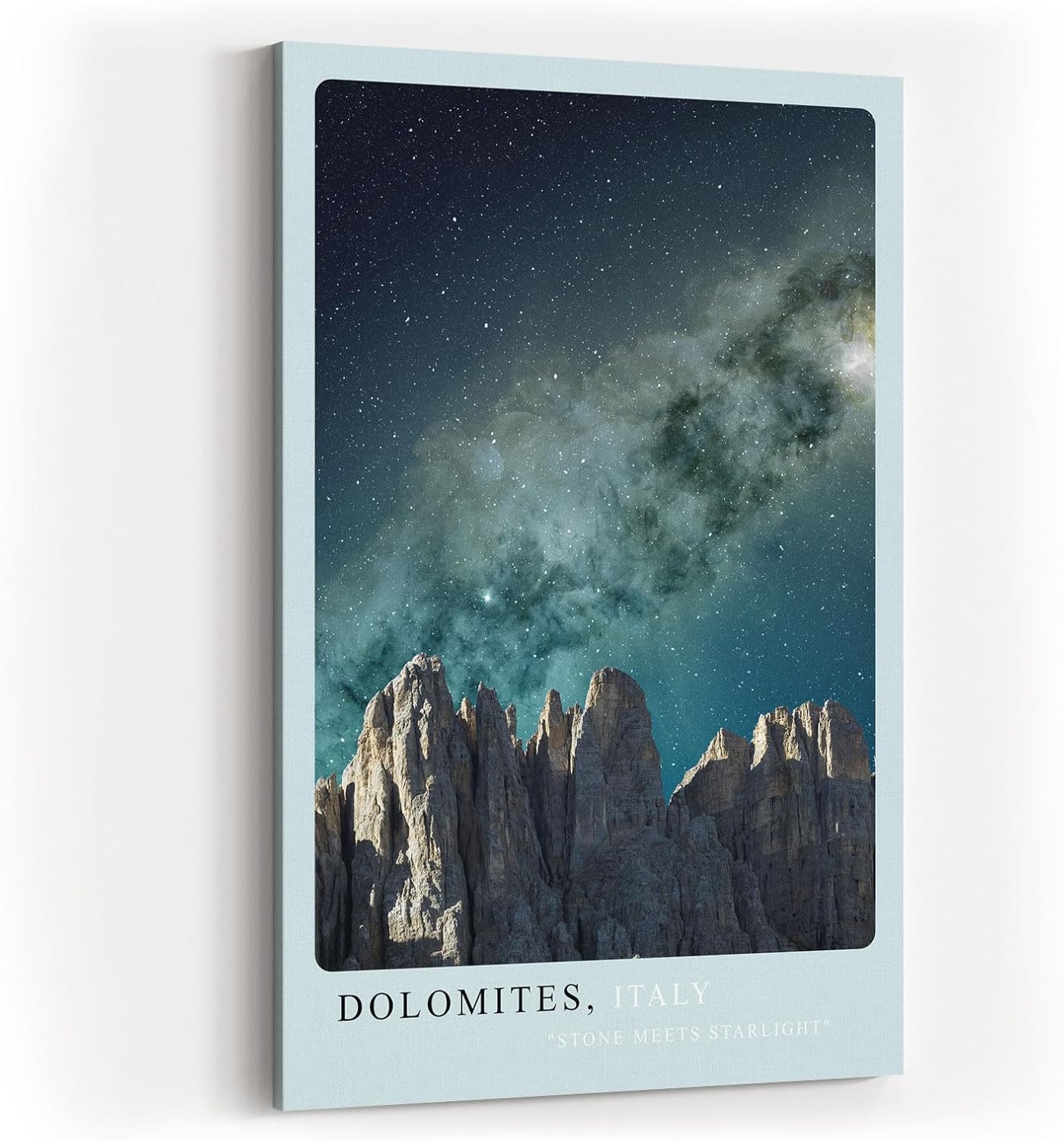 Paul Sinus Kunstdruck 40x60cm Dolomites Italy Sternenhimmel Gebirge Nacht Natur Kunst Himmel