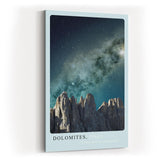 Paul Sinus Kunstdruck 40x60cm Dolomites Italy Sternenhimmel Gebirge Nacht Natur Kunst Himmel